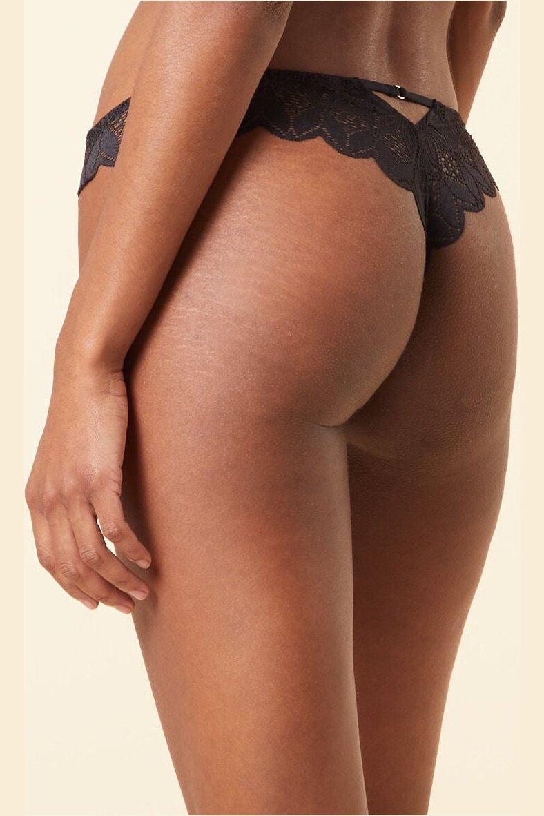 ETAM - תחתוני טנגה תחרה SKY שחור - MASHBIR//365