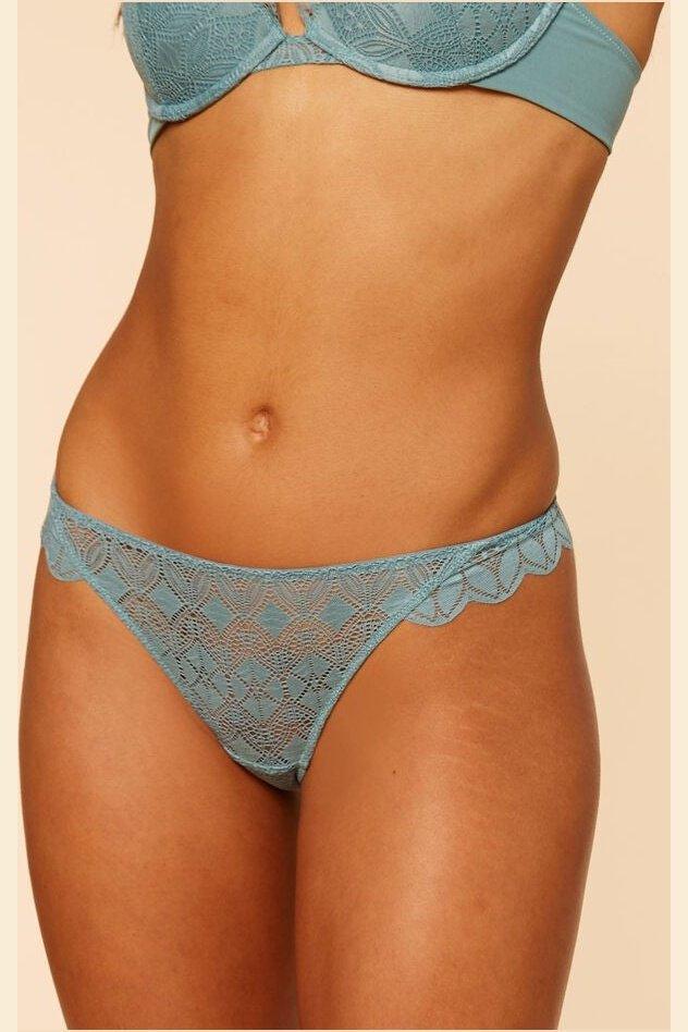 ETAM - תחתוני טנגה תחרה SKY טורקיז - MASHBIR//365