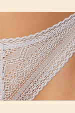 ETAM - תחתוני טנגה תחרה SUBLIME אפור בהיר - MASHBIR//365