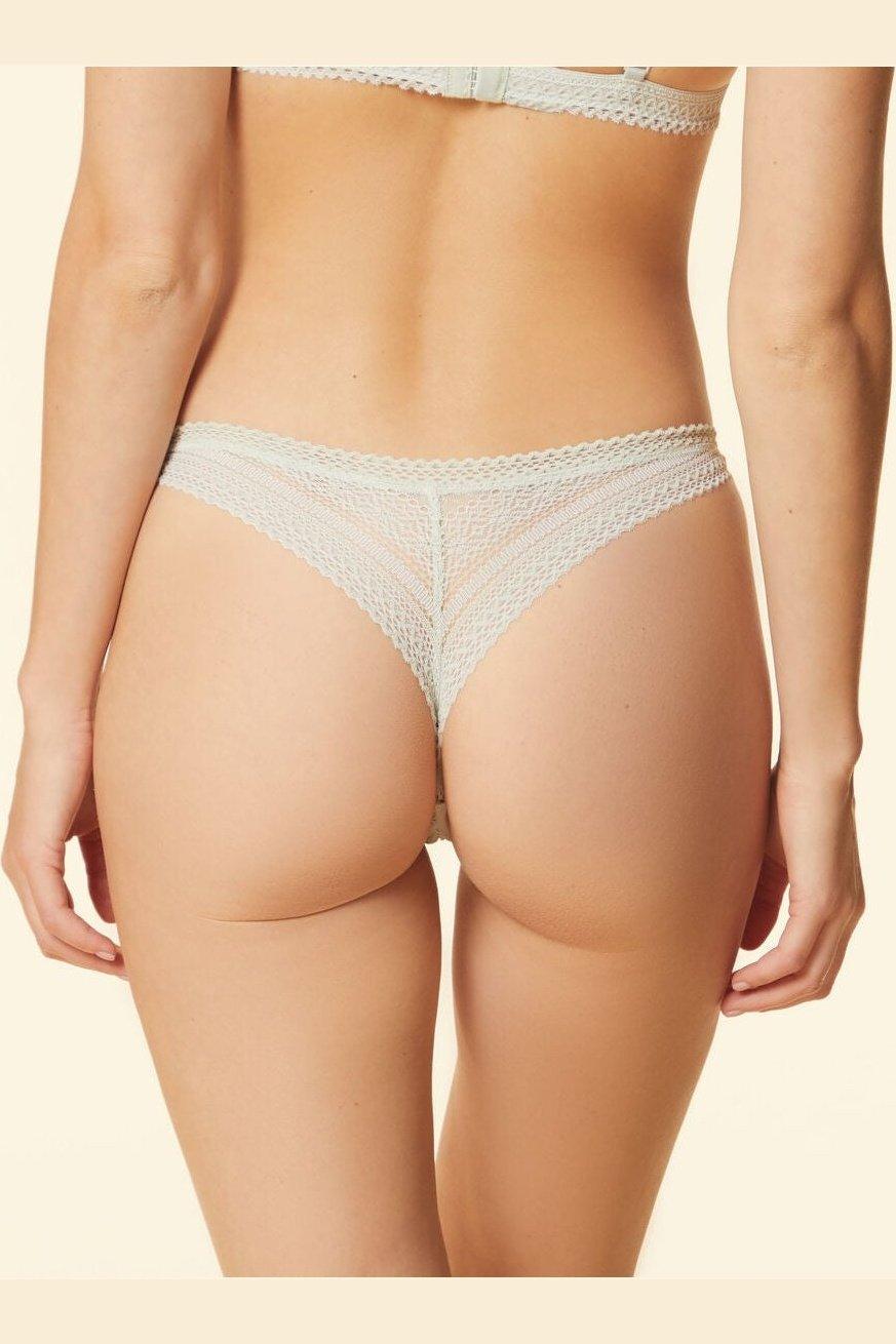 ETAM - תחתוני טנגה תחרה SUBLIME ירוק מנטה - MASHBIR//365