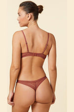 ETAM - תחתוני טנגה תחרה SUBLIME טרקוטה - MASHBIR//365