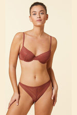 ETAM - תחתוני טנגה תחרה SUBLIME טרקוטה - MASHBIR//365