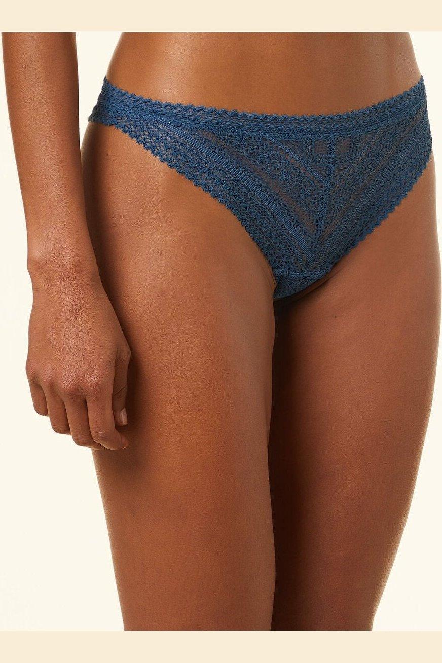 ETAM - תחתוני טנגה תחרה SUBLIME כחול - MASHBIR//365