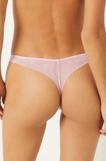 ETAM - תחתוני טנגה טול בעיטור רקמה VOLAGE ורוד בהיר - MASHBIR//365