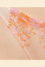 ETAM - תחתוני טנגה טול משולב רקמה BONHEUR צבעוני - MASHBIR//365