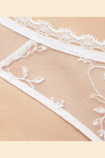 ETAM - תחתוני טנגה טול משולב רקמה FLIRT בצבע לבן - MASHBIR//365