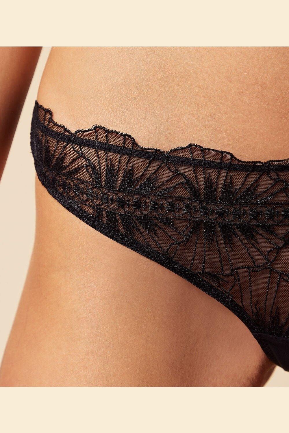 ETAM - תחתוני טנגה טול OMBRELLE שחור - MASHBIR//365