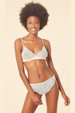 ETAM - תחתוני תחרה ברזילאים LACE 360 קרם - MASHBIR//365