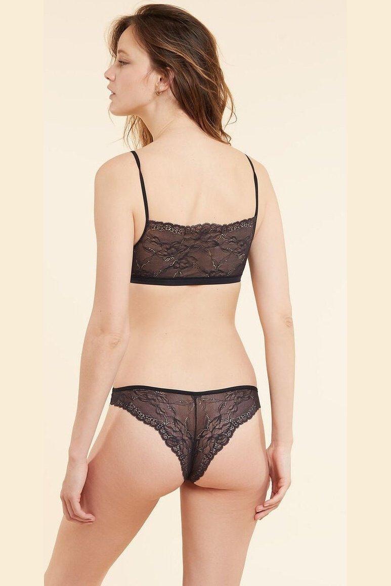 ETAM - תחתוני תחרה ברזילאים LACE 360 שחור - MASHBIR//365