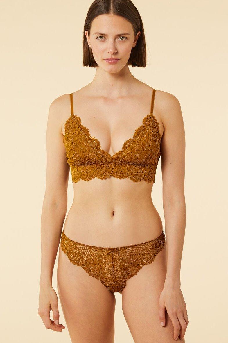 ETAM - תחתוני תחרה טנגה SUCCESS ברונזה - MASHBIR//365