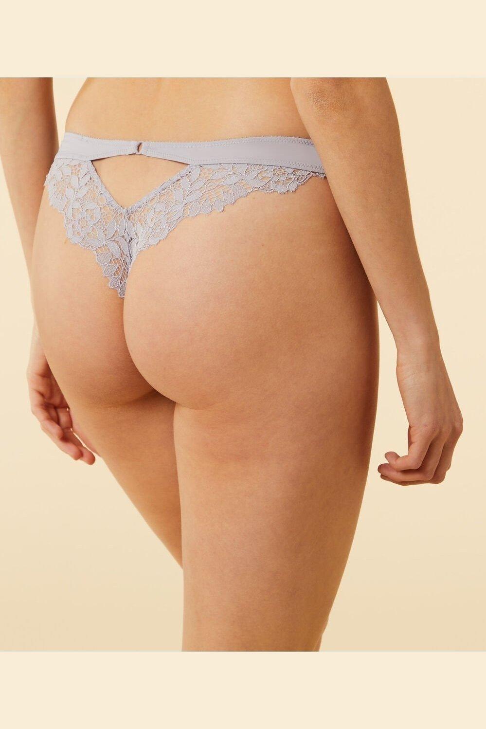 ETAM - תחתוני תחרה טנגה SUCCESS סגול בהיר - MASHBIR//365