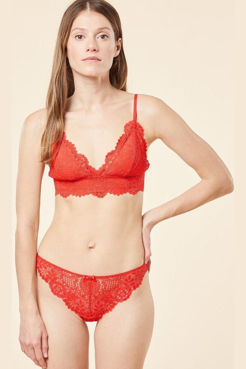 ETAM - תחתוני תחרה טנגה SUCCESS כתום - MASHBIR//365