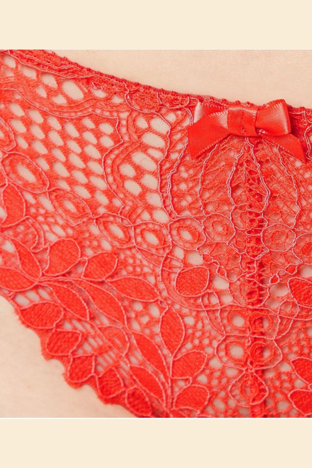 ETAM - תחתוני תחרה טנגה SUCCESS כתום - MASHBIR//365