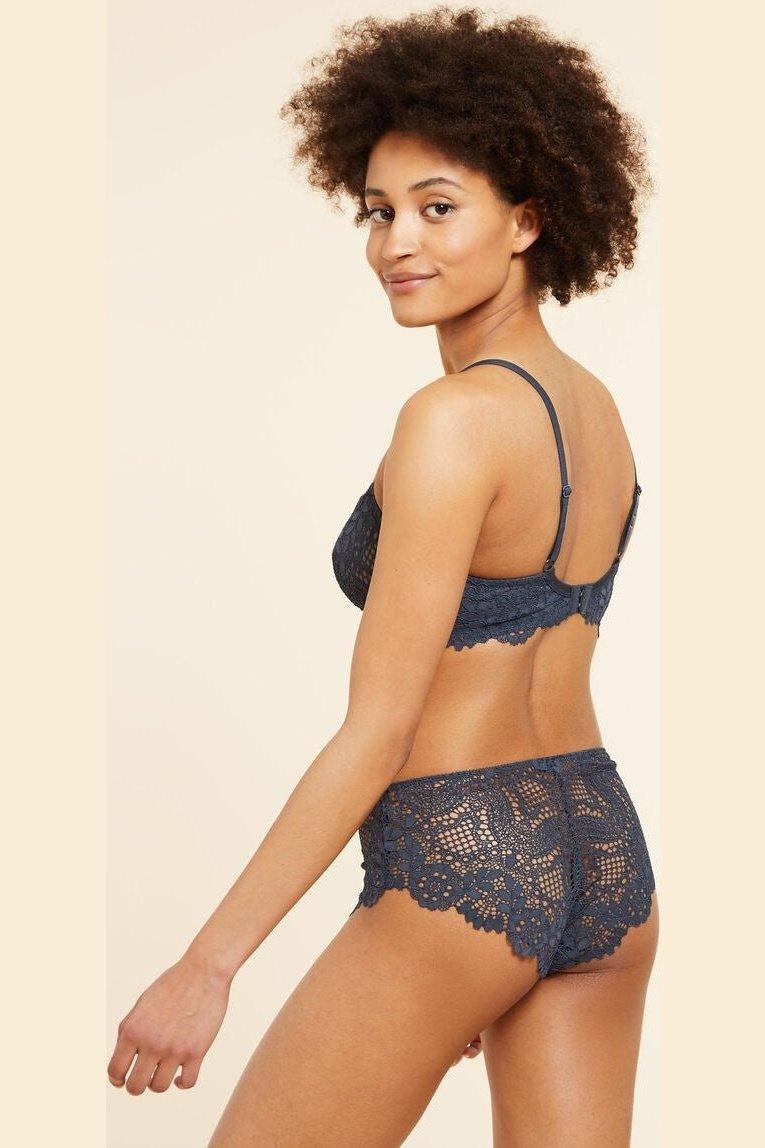 ETAM - תחתוני תחרה SUCCESS אפור כהה - MASHBIR//365