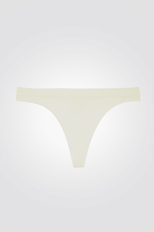 DELTA - תחתוני חוטיני COTTON SEAMLESS בצבע לבן - MASHBIR//365