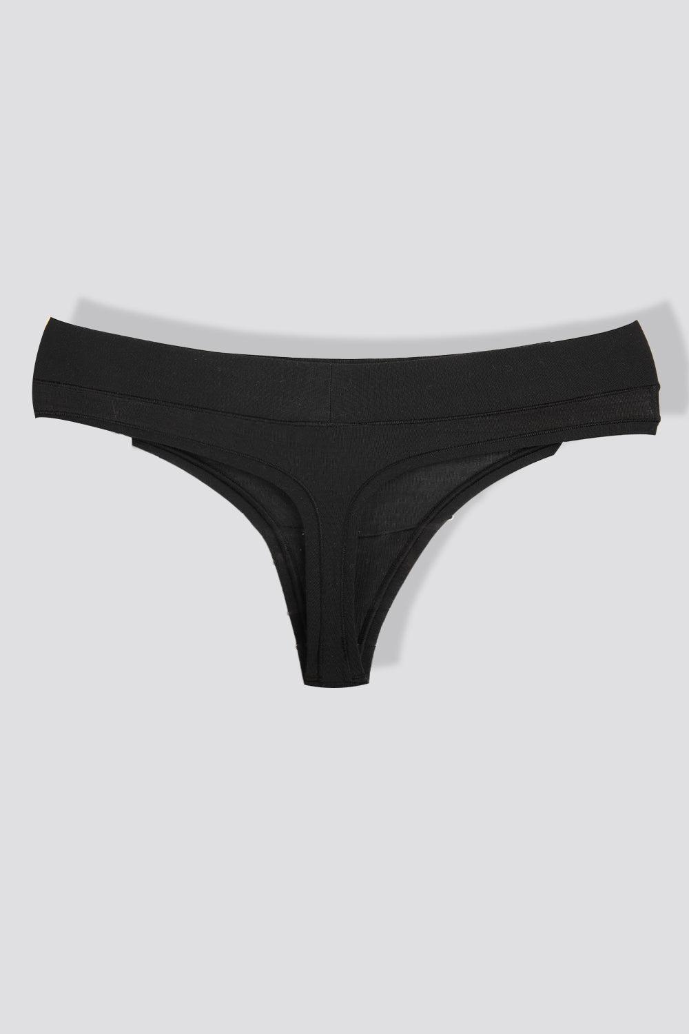 DELTA - תחתוני חוטיני מיקרו מודל 720 בצבע שחור - MASHBIR//365