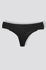 DELTA - תחתוני חוטיני מיקרו מודל 720 בצבע שחור - MASHBIR//365