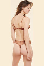 ETAM - תחתוני חוטיני סאטן PERFECT GLOW נחושת - MASHBIR//365