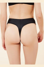 ETAM - תחתוני חוטיני סאטן PERFECT GLOW שחור - MASHBIR//365