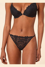 ETAM - תחתוני חוטיני תחרה ENIGME שחור - MASHBIR//365