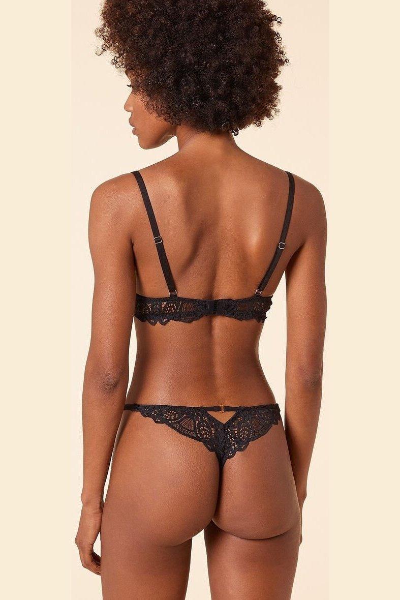 ETAM - תחתוני חוטיני תחרה ENIGME שחור - MASHBIR//365