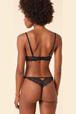 ETAM - תחתוני חוטיני תחרה ENIGME שחור - MASHBIR//365