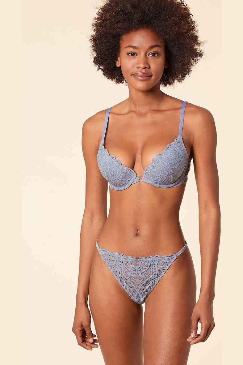 ETAM - תחתוני חוטיני תחרה ENIGME כחול - MASHBIR//365