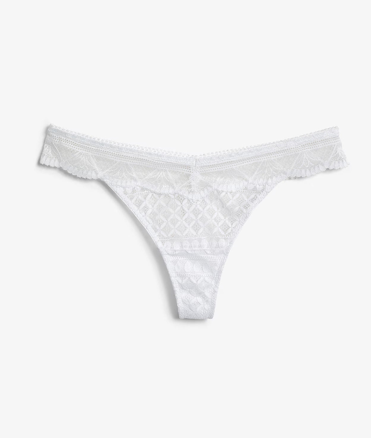 ETAM - תחתוני חוטיני תחרה IDOLE בצבע לבן - MASHBIR//365