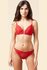 ETAM - תחתוני חוטיני תחרה PARURE אדום - MASHBIR//365