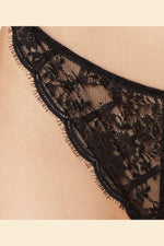 ETAM - תחתוני חוטיני תחרה PARURE שחור - MASHBIR//365