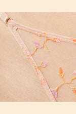 ETAM - תחתוני חוטיני טול משולב רקמה BONHEUR צבעוני - MASHBIR//365