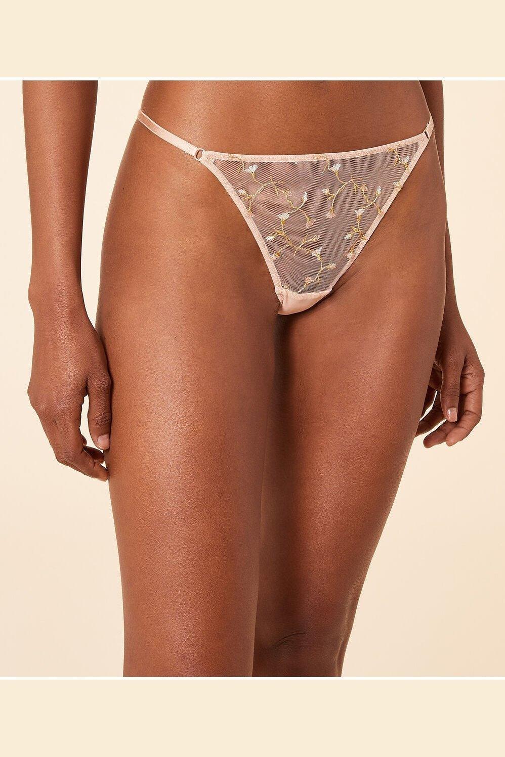 ETAM - תחתוני חוטיני טול משולב רקמה BONHEUR ניוד - MASHBIR//365