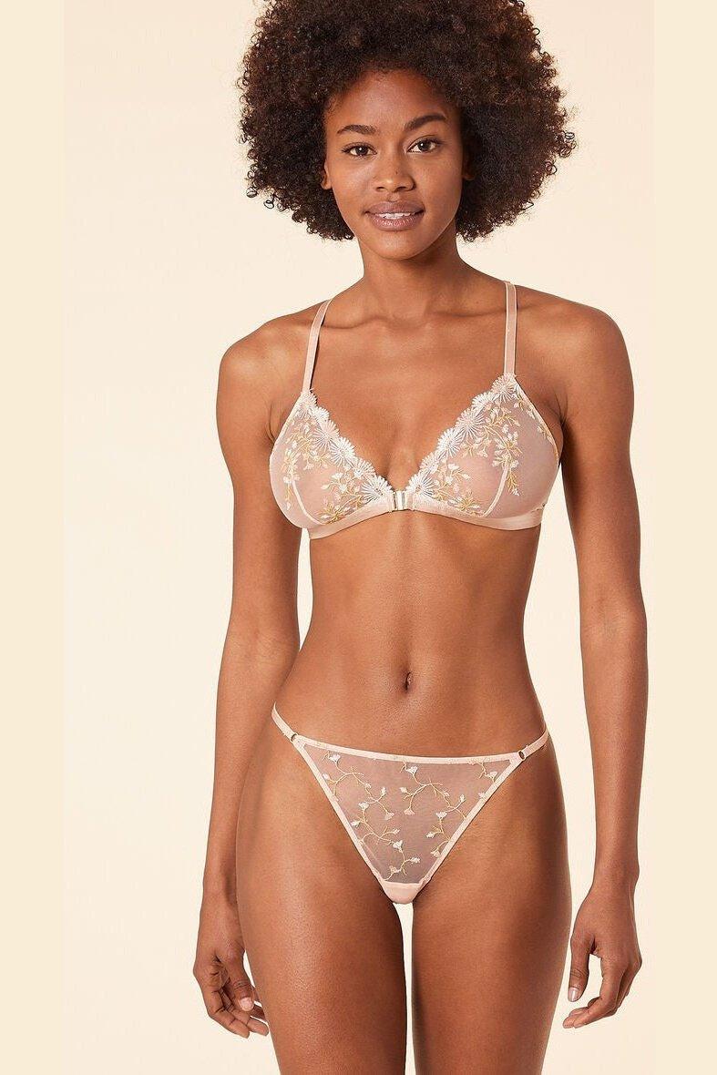 ETAM - תחתוני חוטיני טול משולב רקמה BONHEUR ניוד - MASHBIR//365