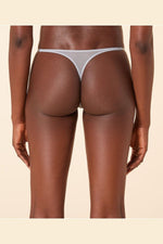 ETAM - תחתוני חוטיני טול משולב רקמה BONHEUR תכלת - MASHBIR//365