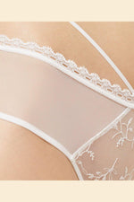 ETAM - תחתוני טול משולב רקמה FLIRT בצבע לבן - MASHBIR//365