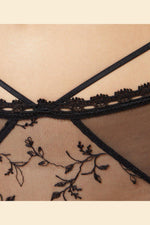 ETAM - תחתוני טול משולב רקמה FLIRT שחור - MASHBIR//365