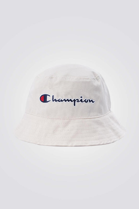 CHAMPION - כובע באקט לילדים BUCKET CAP בצבע לבן - MASHBIR//365
