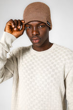 KENNETH COLE - כובע גרב לגבר בצבע חום - MASHBIR//365