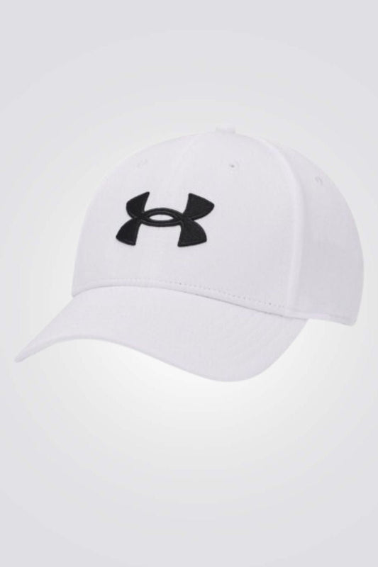UNDER ARMOUR - כובע לגברים UNDER ARMOUR BLITZING CAP בצבע לבן ושחור - MASHBIR//365