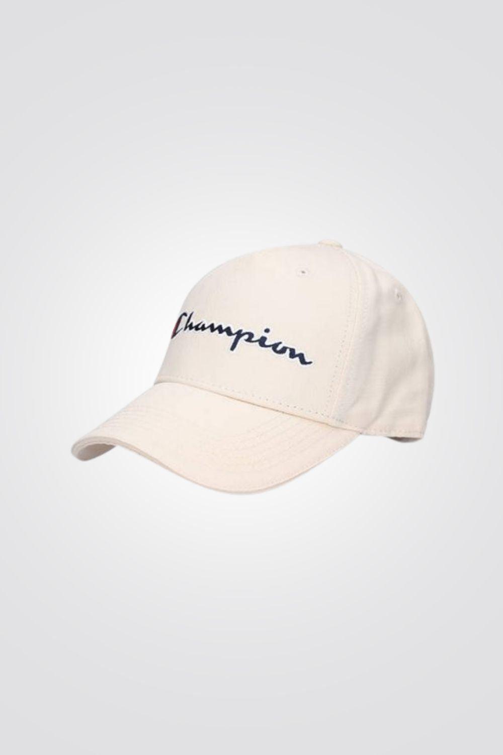 CHAMPION - כובע לילדים BASEBALL CAP בצבע בז' - MASHBIR//365