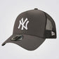 NEW ERA - כובע מצחייה New York Yankees Diamond בצבע אפור - MASHBIR//365 - 1