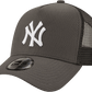 NEW ERA - כובע מצחייה New York Yankees Diamond בצבע אפור - MASHBIR//365 - 5