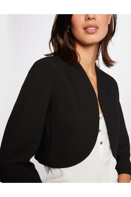 ג'קט גזרה ישרה בצבע שחור - MASHBIR//365