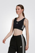 ADIDAS - טופ אימון ESSENTIALS 3-STRIPES בצבע שחור - MASHBIR//365