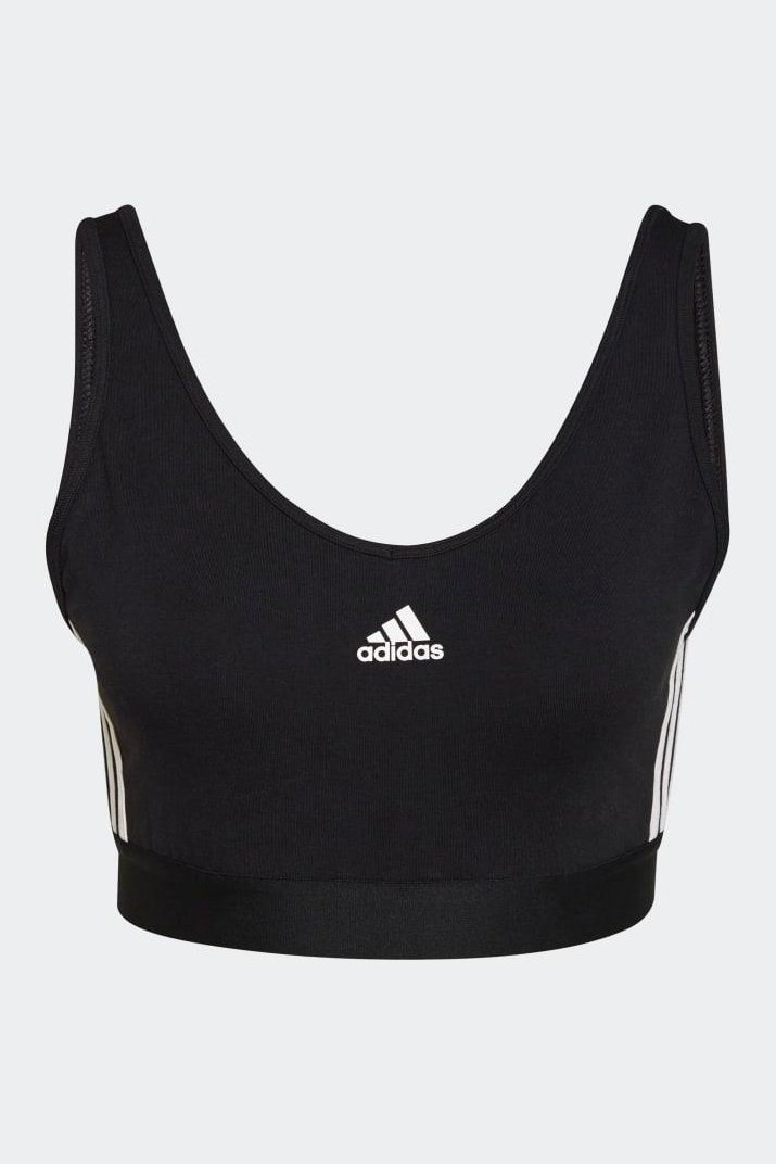 ADIDAS - טופ אימון ESSENTIALS 3-STRIPES בצבע שחור - MASHBIR//365