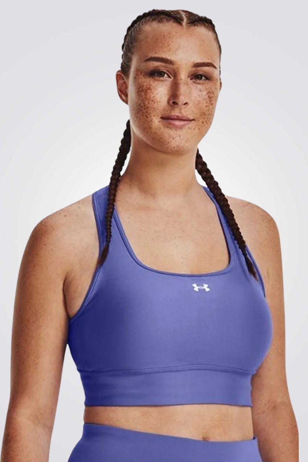 UNDER ARMOUR - טופ אימון לנשים Crossback Longline בצבע סגול - MASHBIR//365