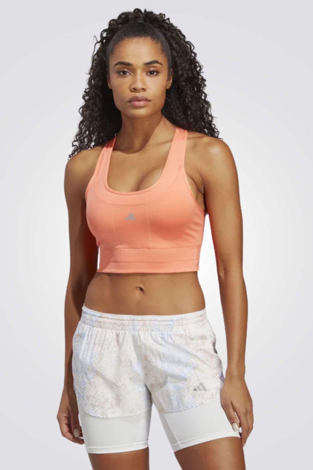 ADIDAS - טופ אימון לנשים RUN MS PKT בצבע אפרסק - MASHBIR//365
