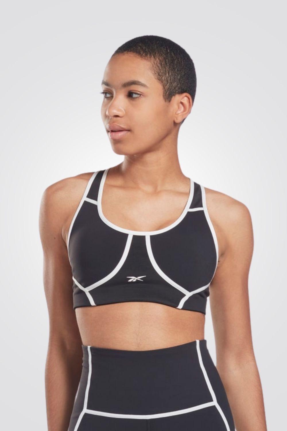 REEBOK - טופ אימון Lux Racer Colorblocked Padded בצבע שחור - MASHBIR//365