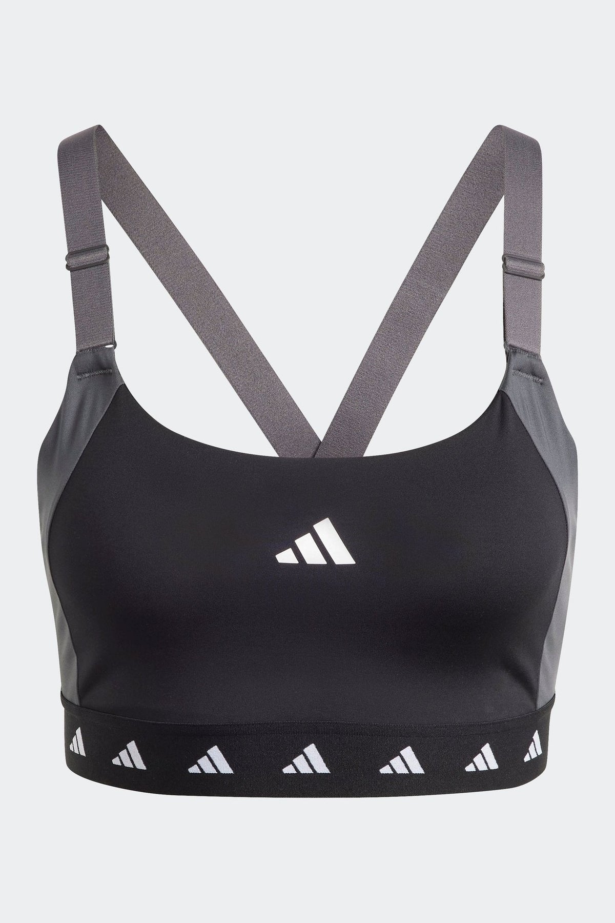 ADIDAS - טופ אימון POWERIMPACT TRAINING בצבע שחור אפור ולבן - MASHBIR//365