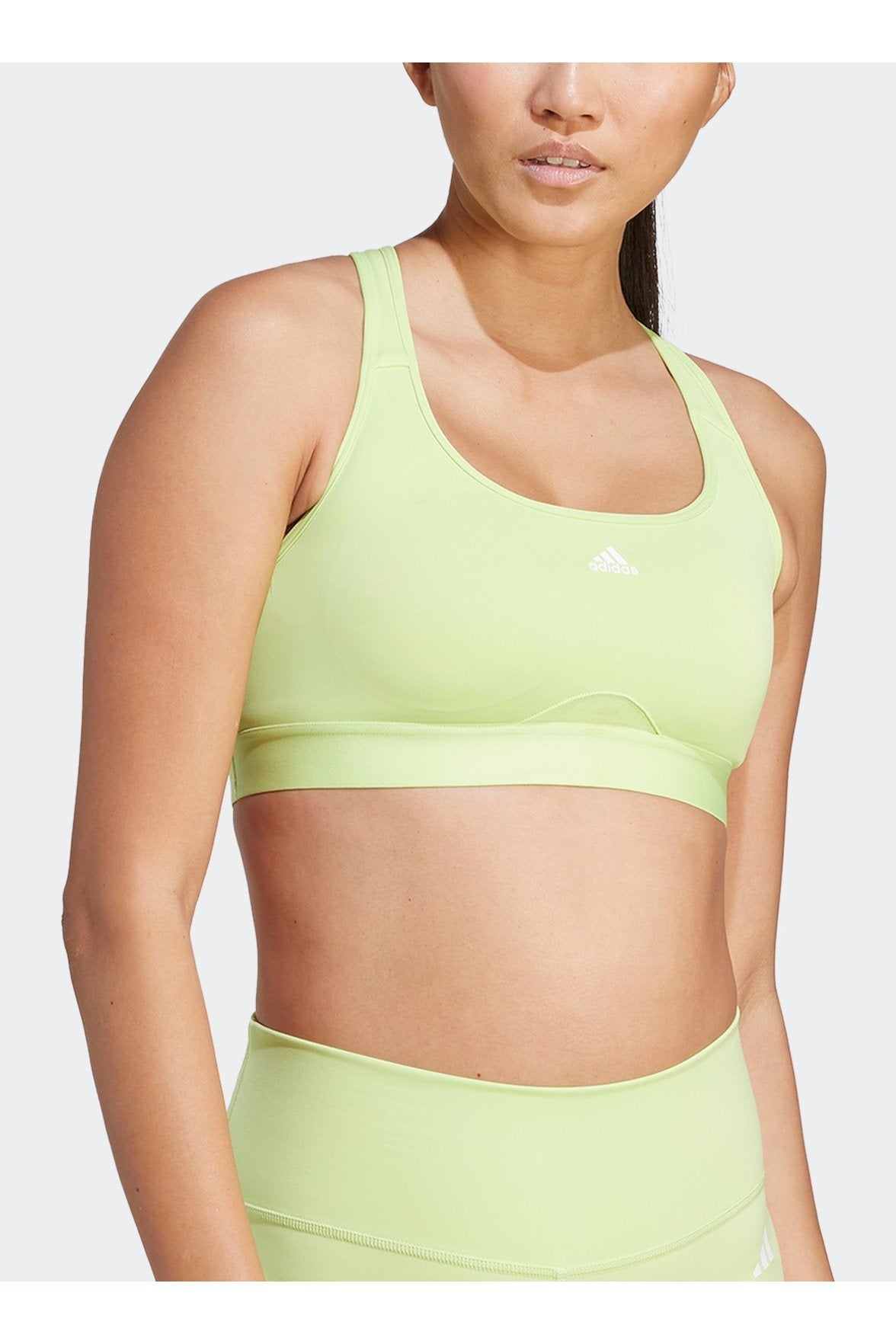 ADIDAS - טופ אימון PULLIM PWR בצבע ירוק זוהר - MASHBIR//365